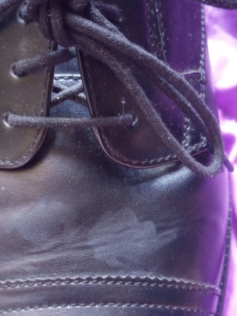 George Black Leather Cap-Toe Derby Shoes